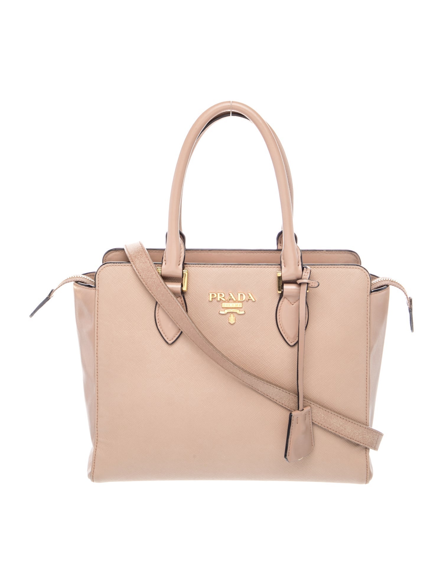 Saffiano Lux Leather Top Handle Bag