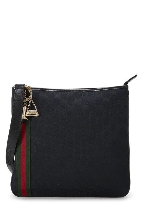 Black GG Canvas Jolicoeur Messenger
