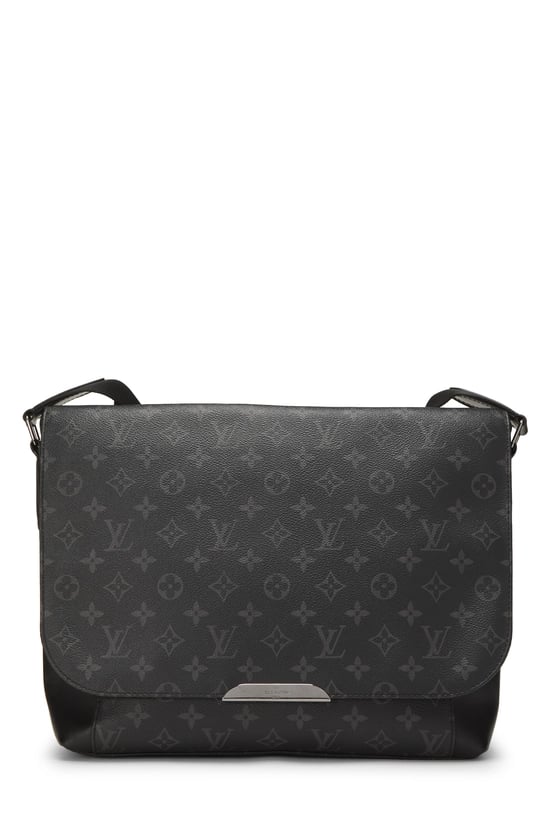 Black Monogram Eclipse Canvas Explorer MM