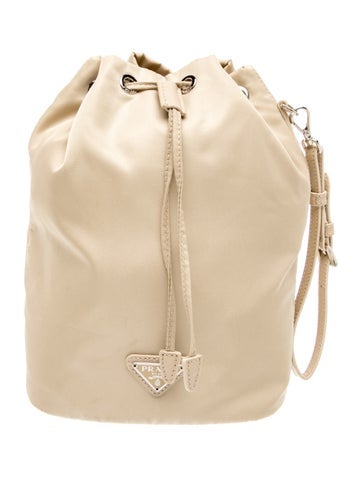 Saffiano Leather Bucket Bag