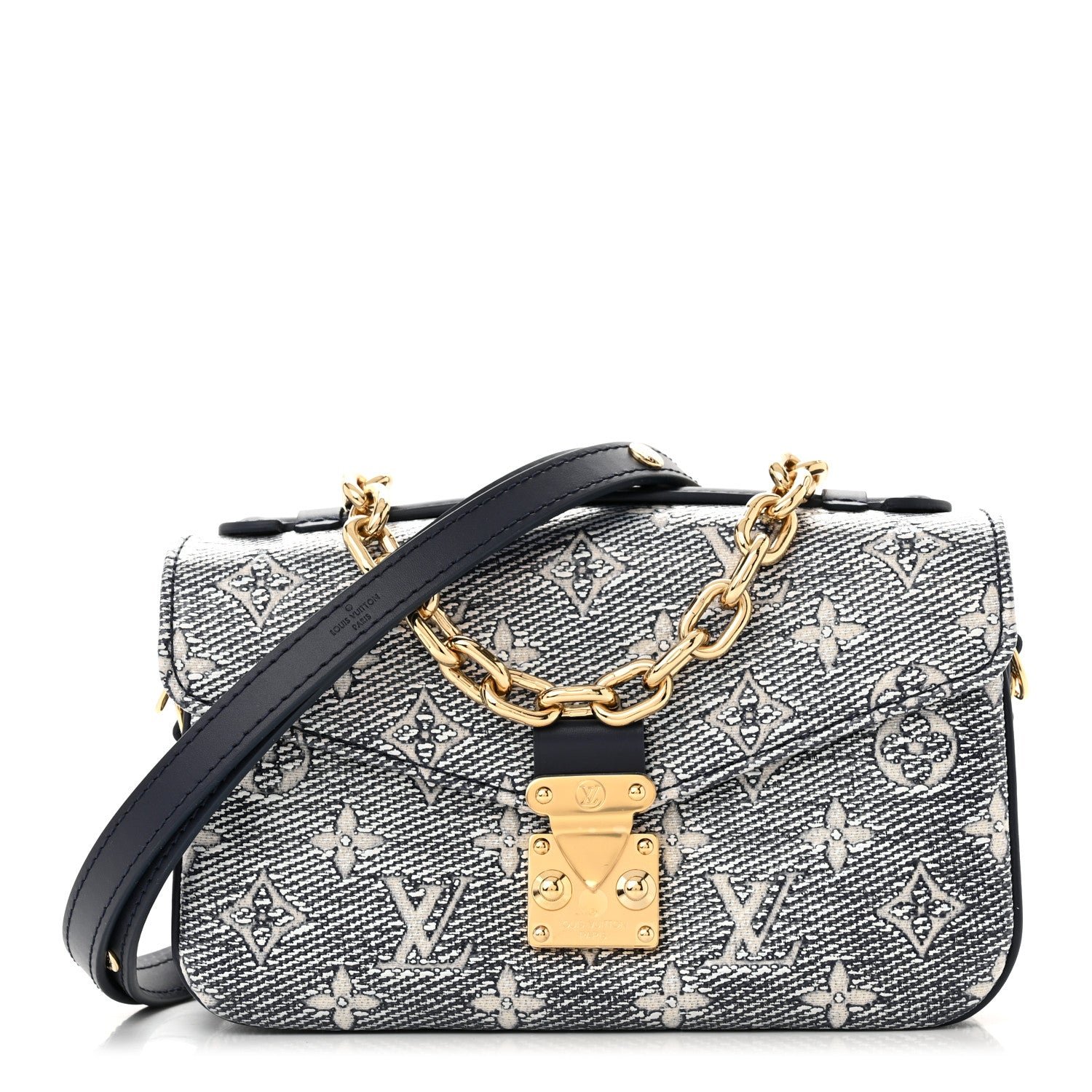 Louis Vuitton Monoglam Pochette Metis East West Blue