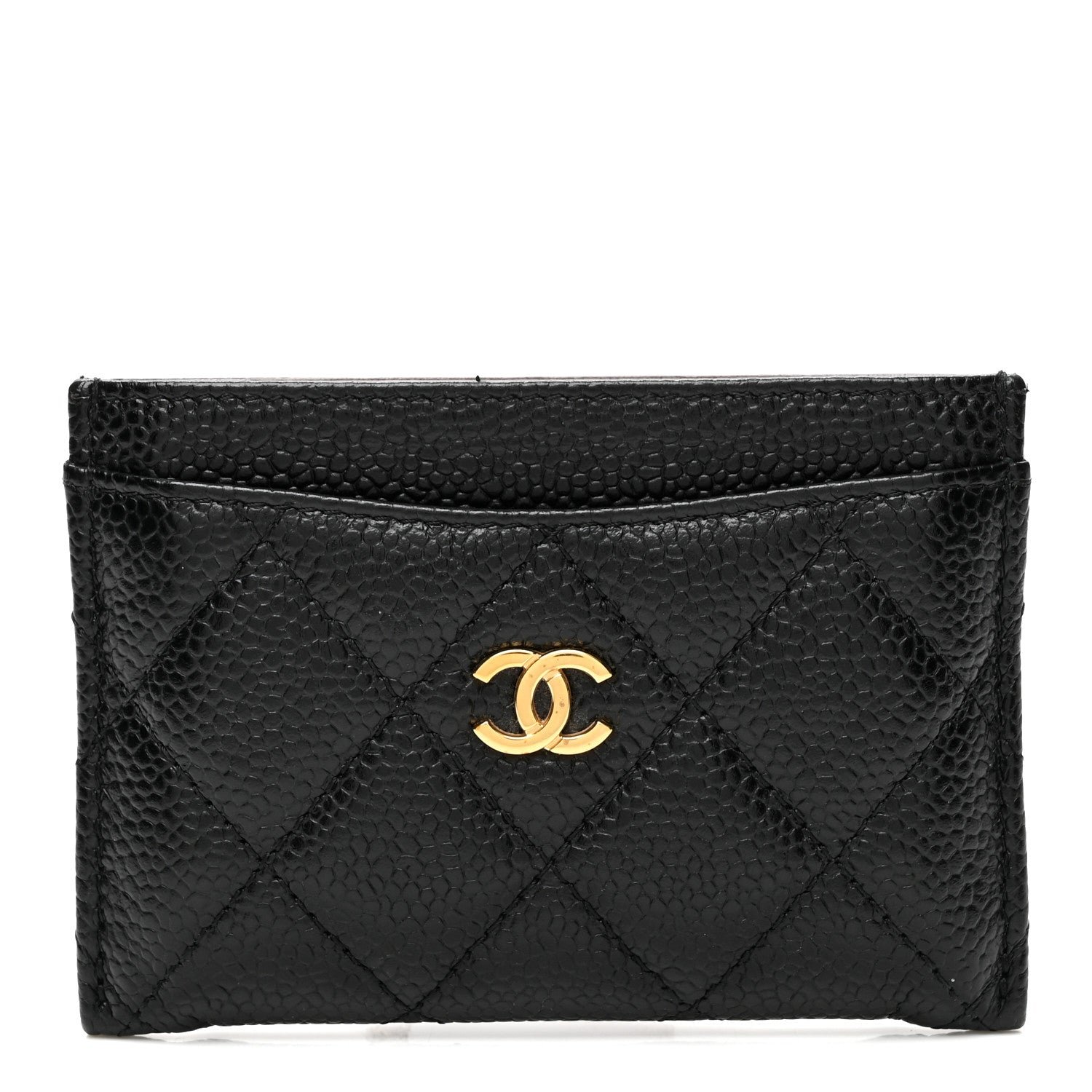 Chanel Caviar Quilted Card Holder Black