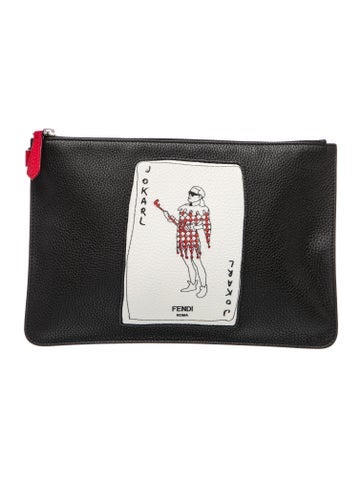 Fendi Leather Clutch