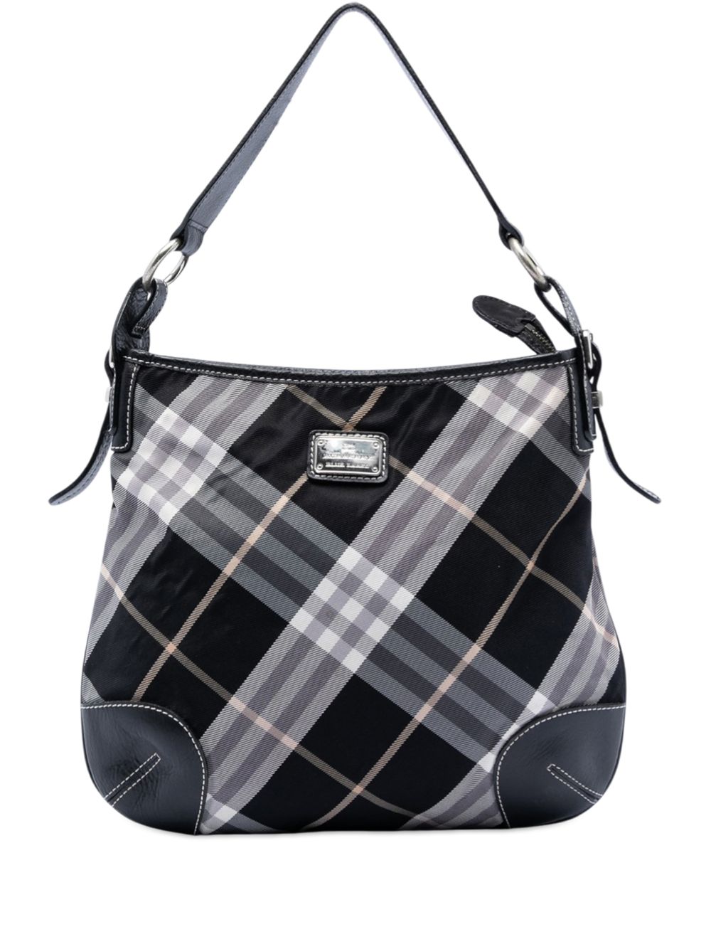 2000-2017 Supernova Check Canvas hobo bag