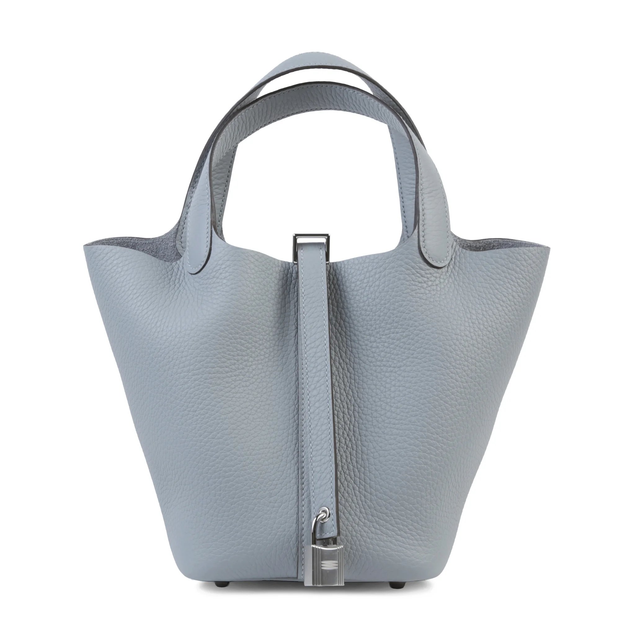 Brand New ( Rank N ) HERMÈS Picotin Lock PM Gris Pantin (P0) Clemence Palladium hardware G (2026)