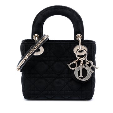 Velvet Mini Velvet Cannage Lady Dior