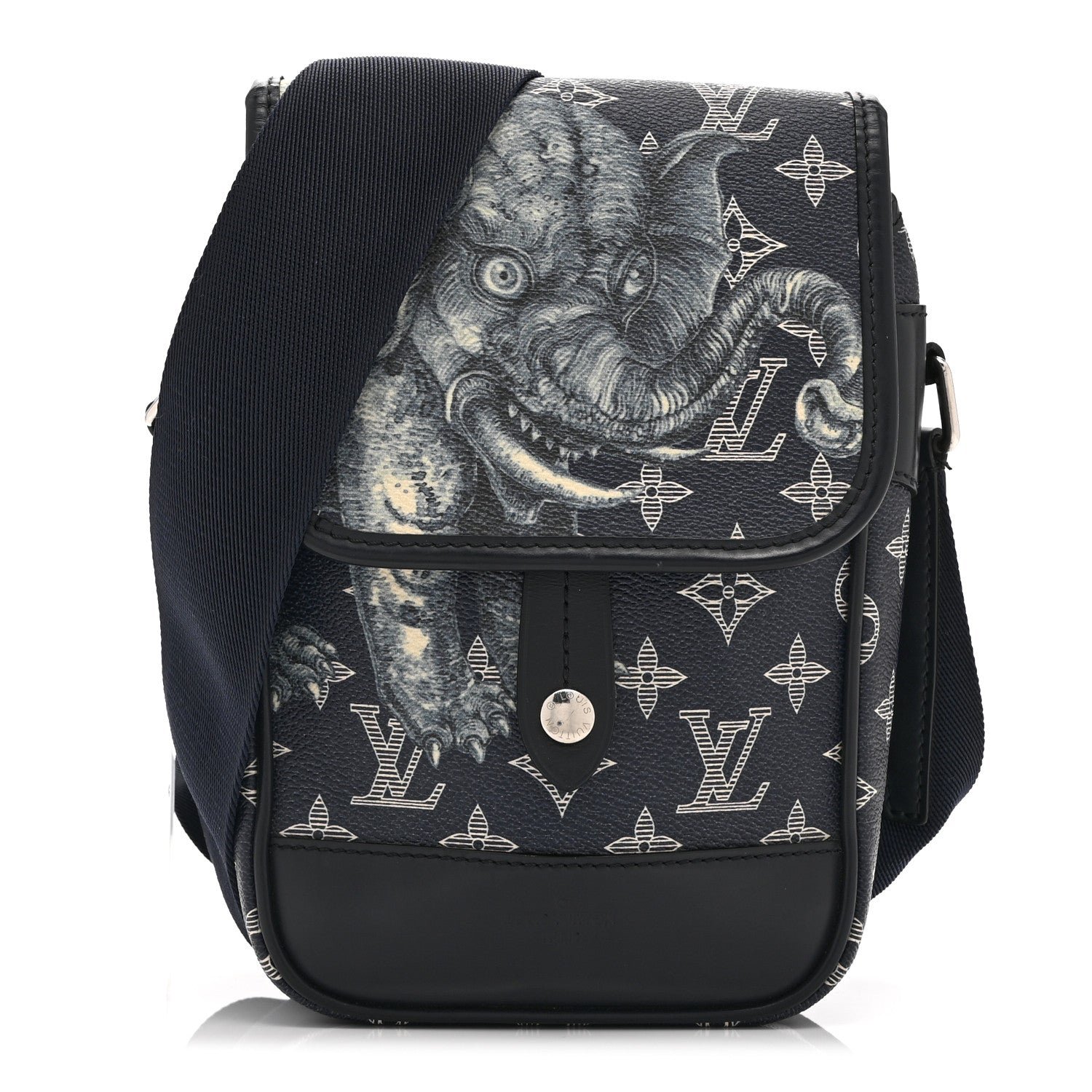 Louis Vuitton Louis Vuitton Savane Monogram Elephant Chapman Messenger BB Encre