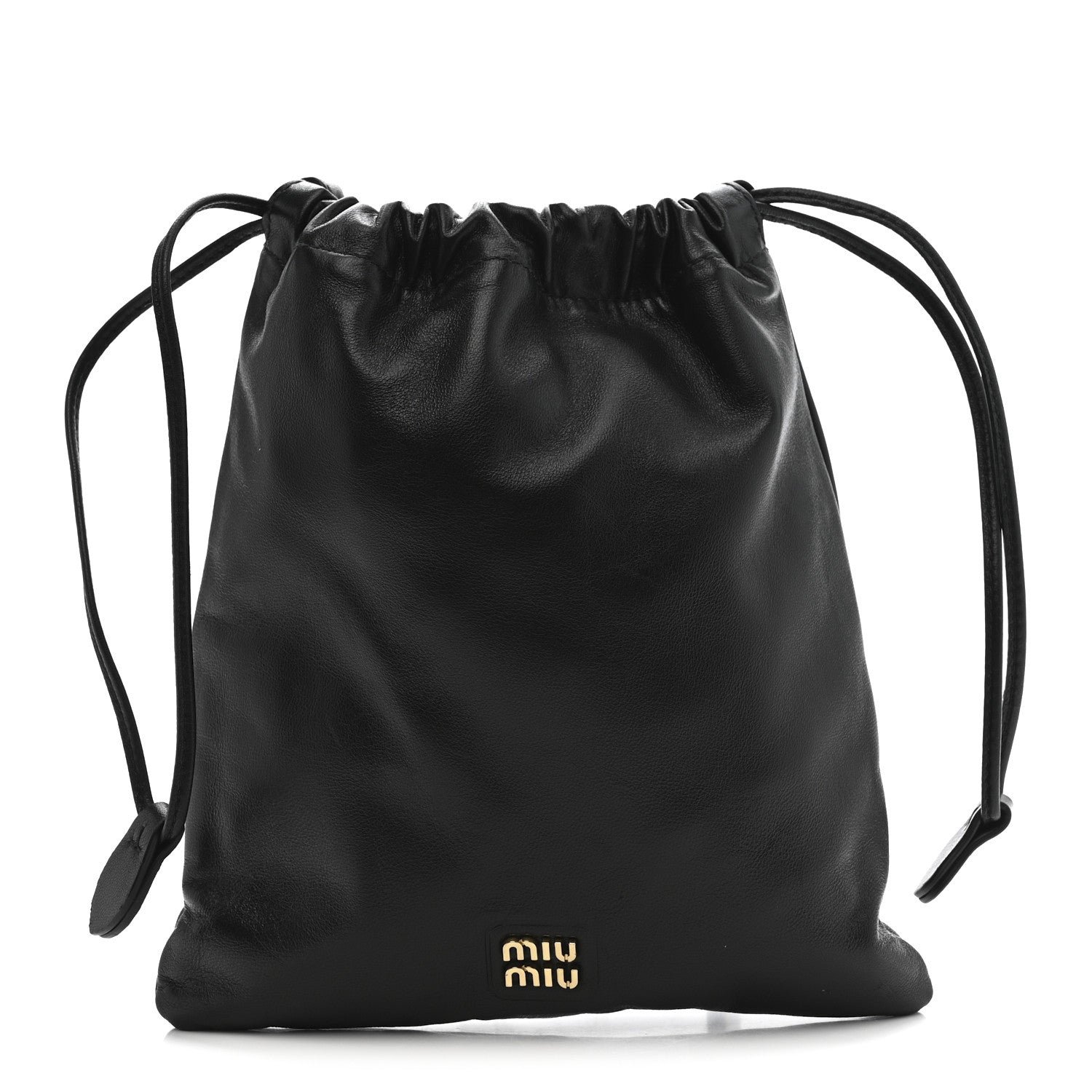 Miu Miu Nappa Pouch Black