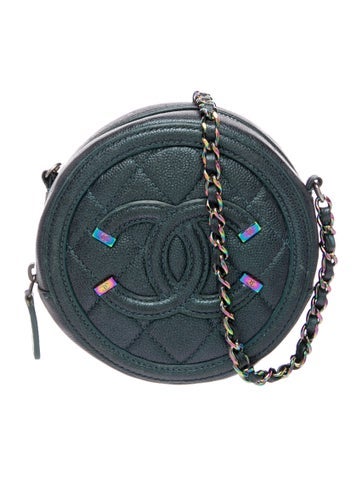 Filigree Round Clutch w/ Chain