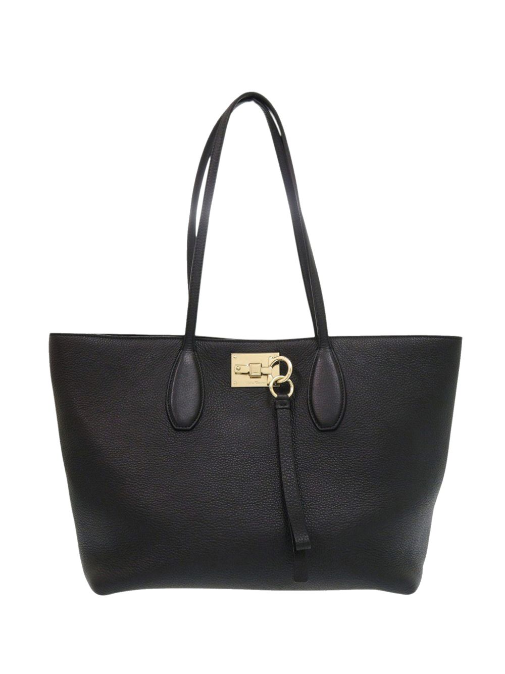 2018 Grained Calfskin Studded Gancini tote bag