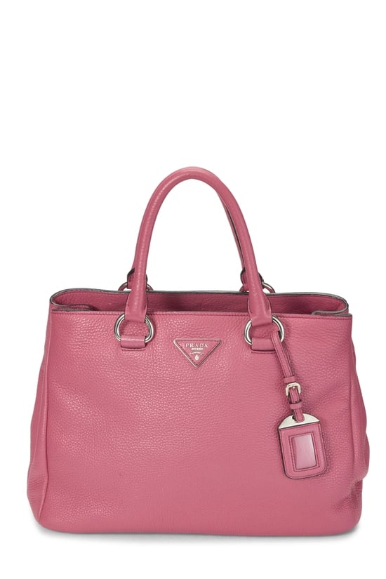Pink Vitello Daino Tote