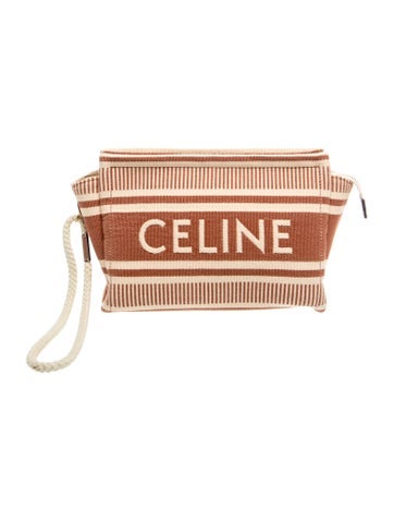 Signature Textile Striped Logo Thais Pouch Sienna 2024