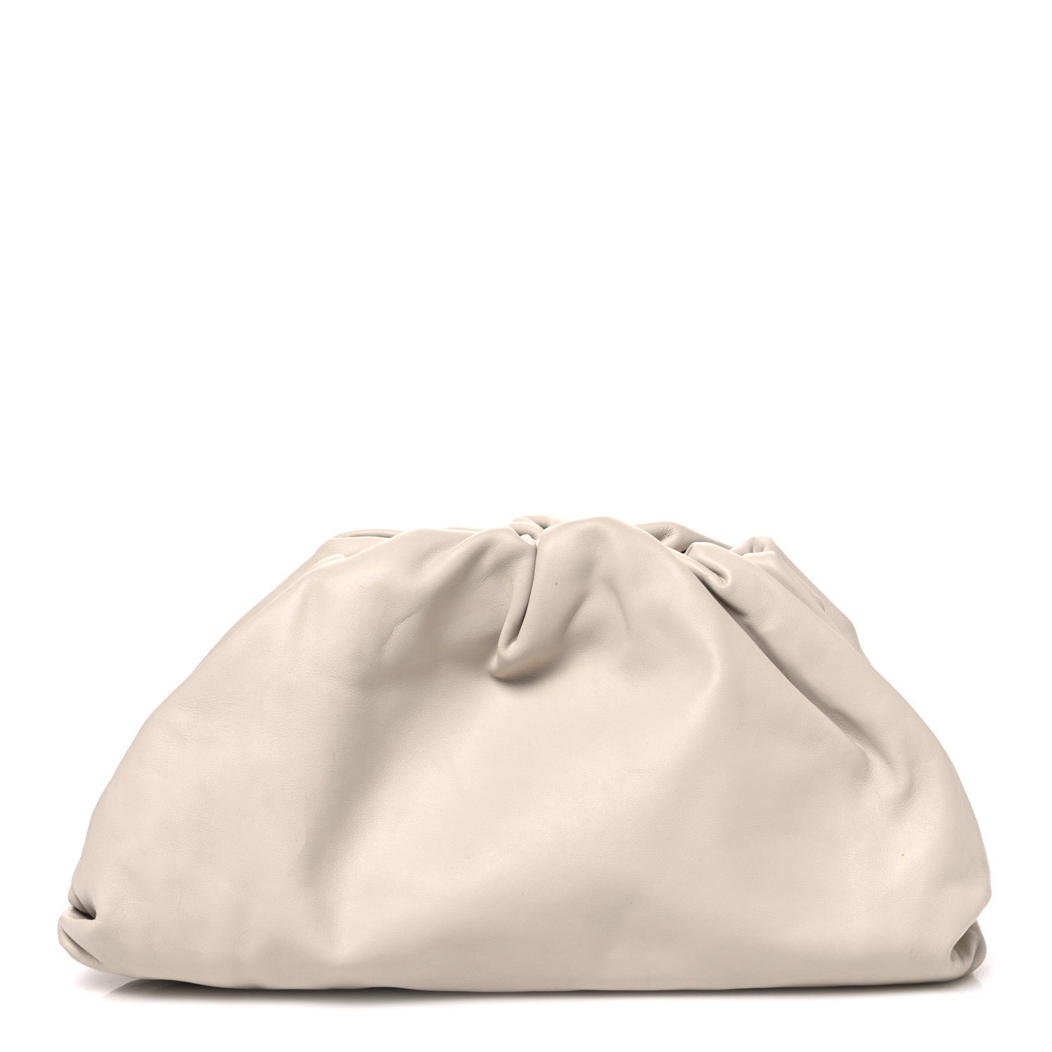 Bottega Veneta Smooth Butter Calf The Pouch Oversized Clutch Plaster