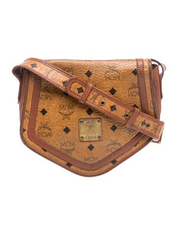 Leather Visetos Monogram Crossbody Bag