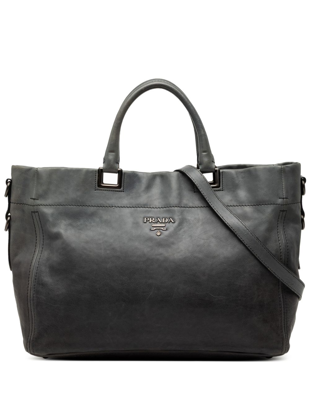 Prada 2010-2026 Glace Calf Open Convertible Tote satchel
