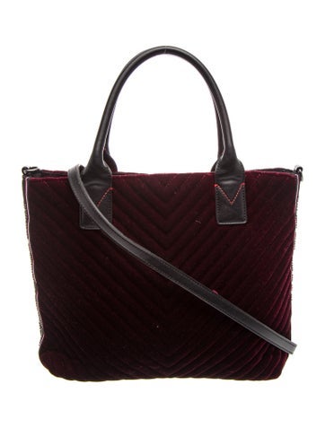 Pinko Velvet Top Handle Bag
