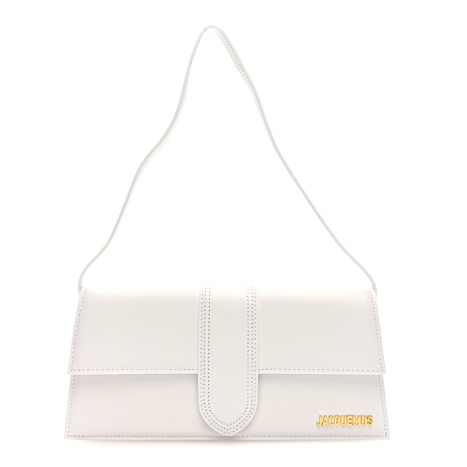 Jacquemus Smooth Calfskin Le Bambino Long White