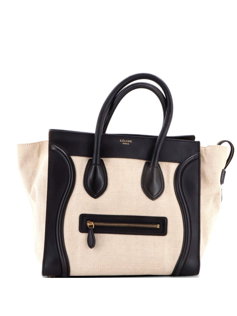 Luggage Bag Canvas and Leather Mini satchel