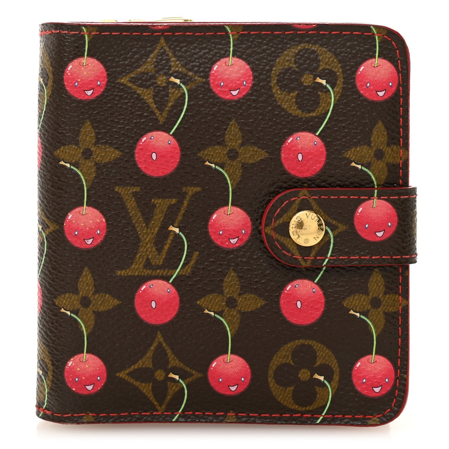 Louis Vuitton Monogram Cerises Compact Zipped Wallet