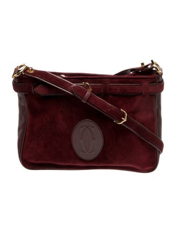 Cartier Suede Shoulder Bag