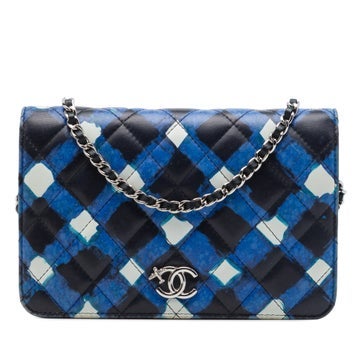 Airline Quilted Lambskin Wallet on Chain