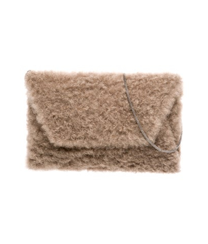 Brunello Cucinelli Cucinelli Shearling Evening Bag W Tags