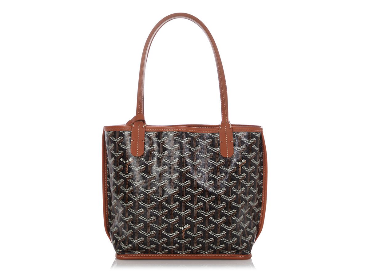 Goyard Goyard Mini Black and Tan Anjou Tote