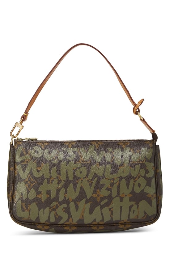 Stephen Sprouse x Louis Vuitton Green Monogram Graffiti Pochette Accessoires
