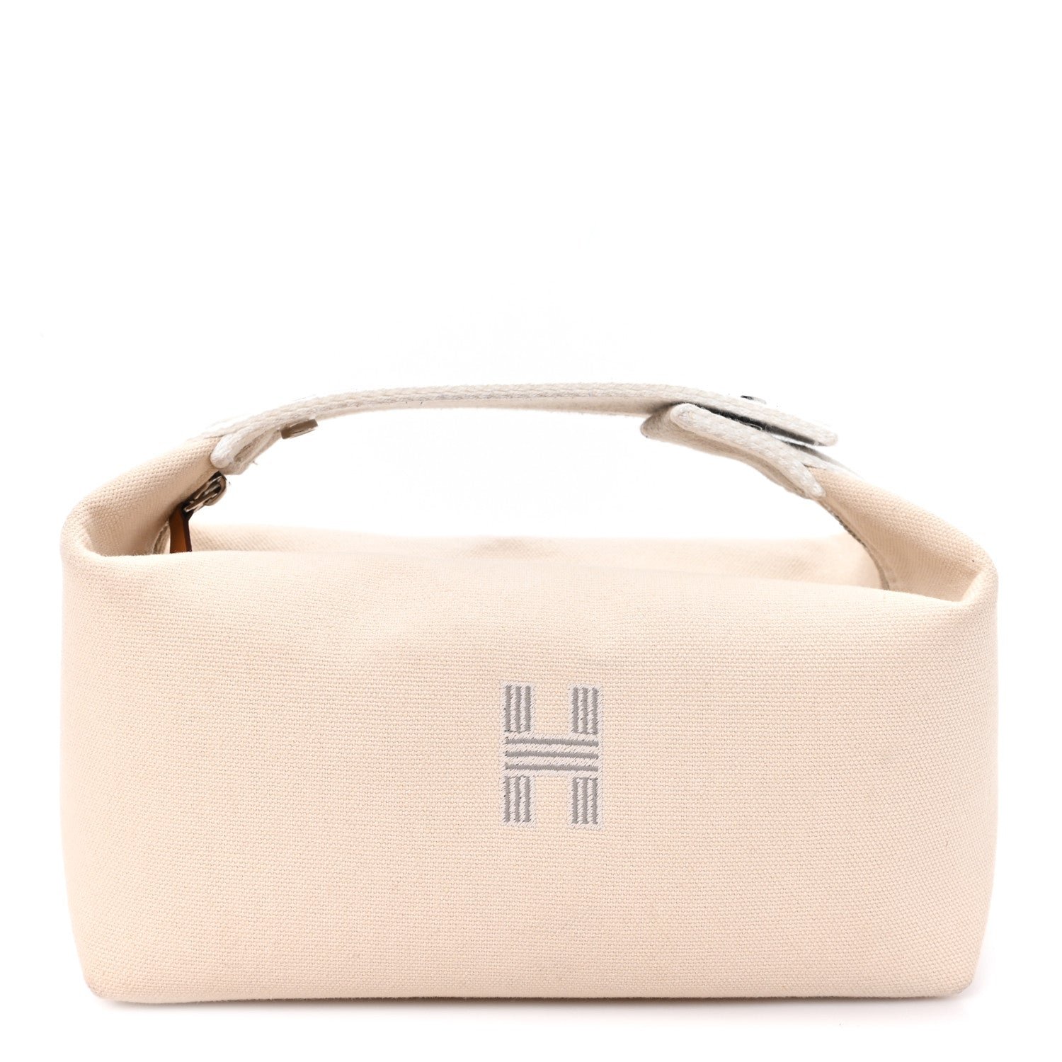 Hermes Canvas Small Bride-A-Brac Pouch Natural