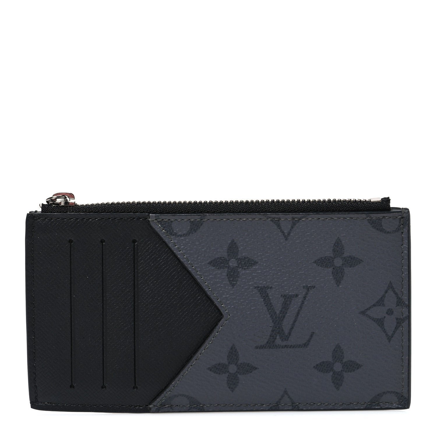 Louis Vuitton Monogram Eclipse Taiga Coin Card Holder