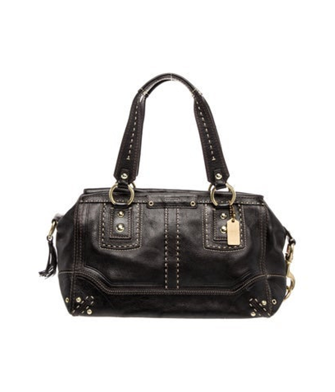 Coach Leather Top Handle Bag