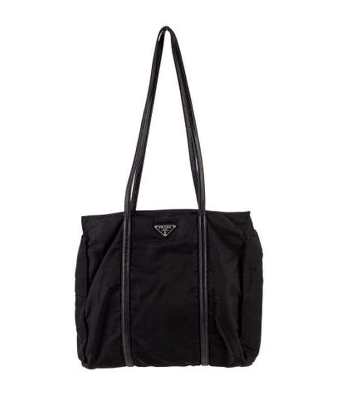 Prada Enameled Metal Triangle Shoulder Bag