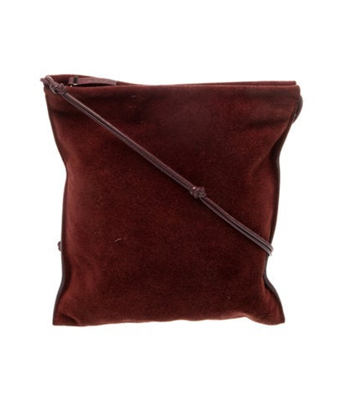 The Row Row Suede Messenger Bag Vintage