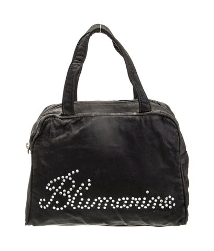 Blumarine Nylon Top Handle Bag