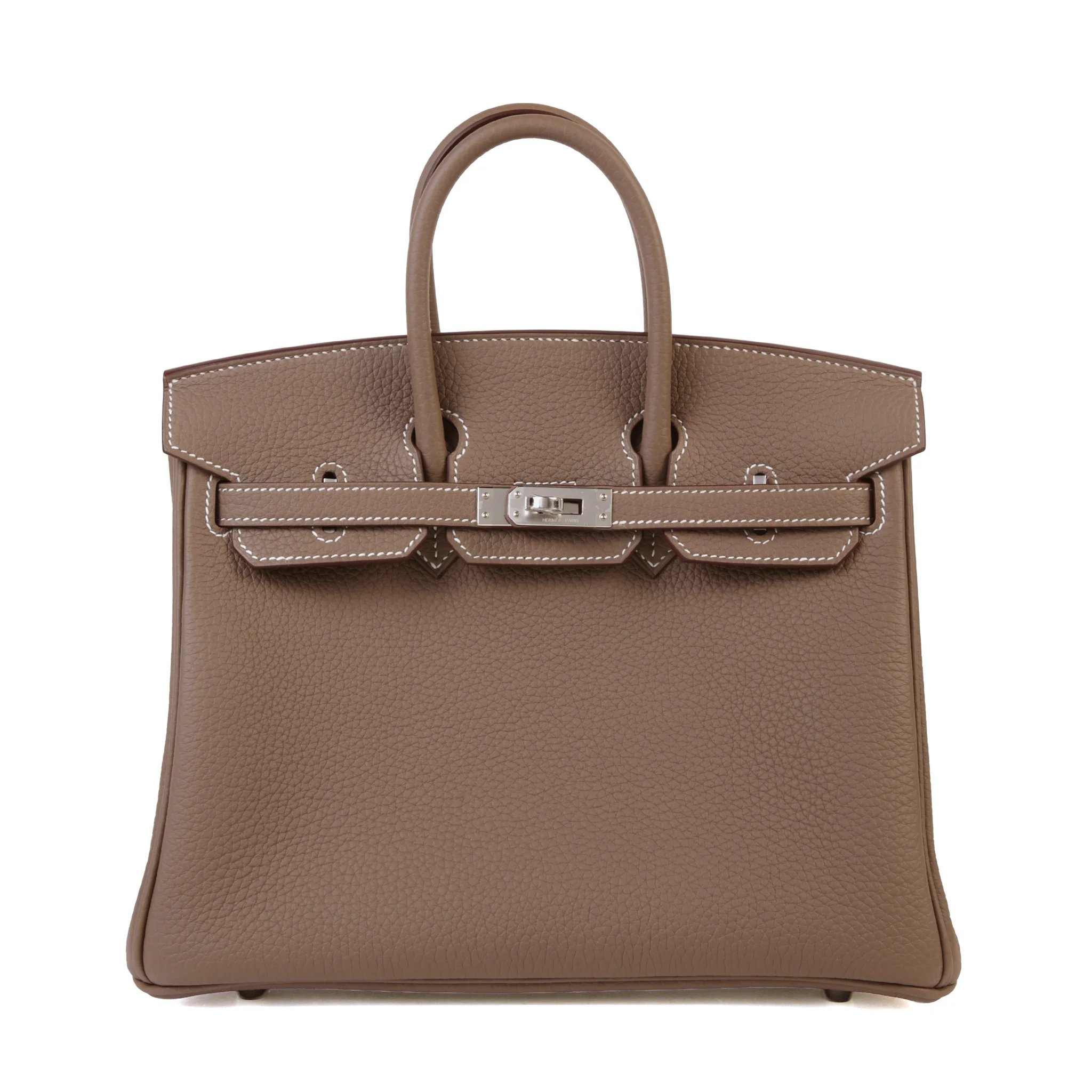 Brand New ( Rank N ) HERMÈS Birkin 25 Etoupe (18) Togo Palladium hardware G (2026)