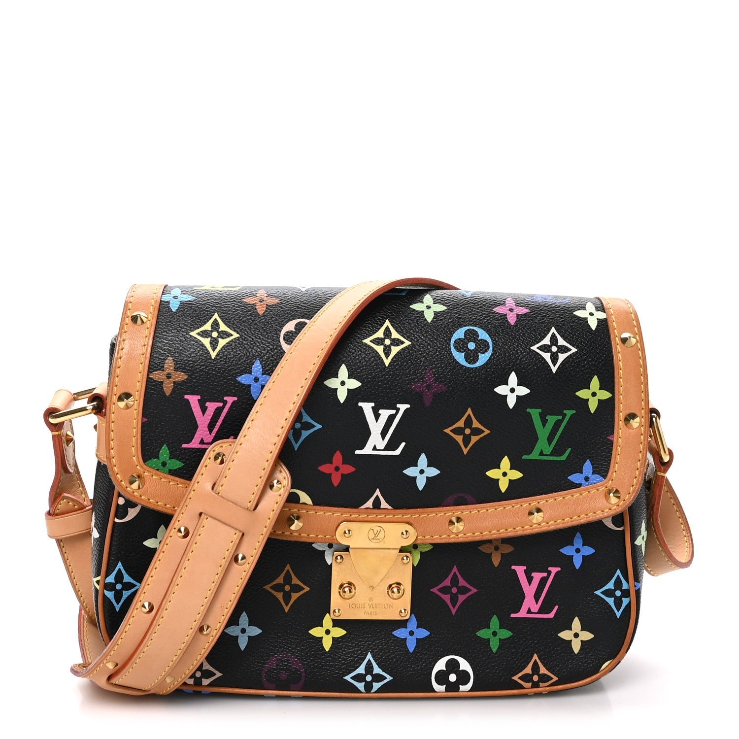 Louis Vuitton Monogram Multicolor Sologne Black