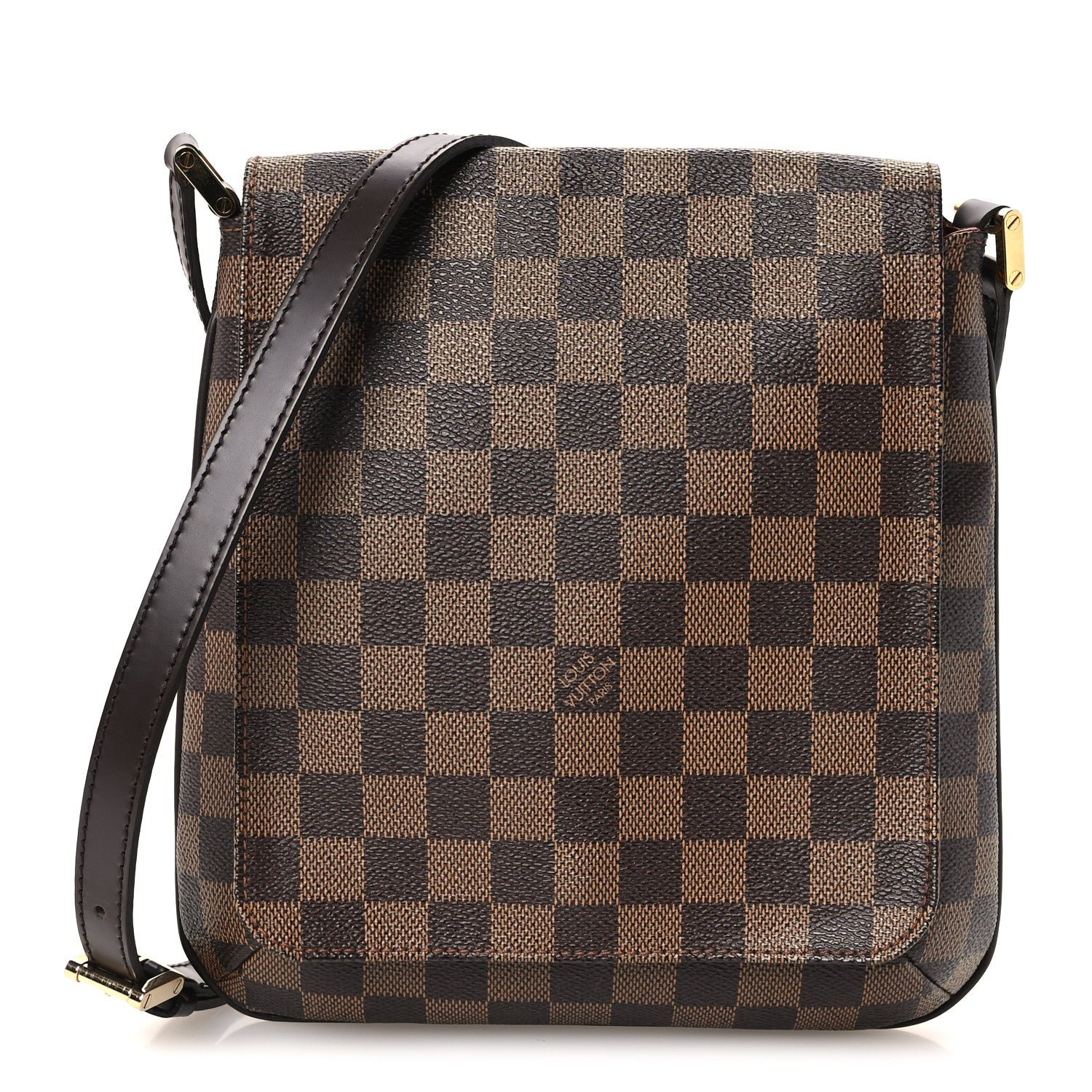 Damier Ebene Musette Salsa Long Strap