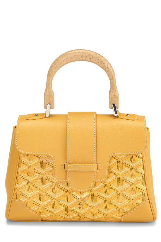 Goyard Yellow Goyardine Canvas Saigon Souple Mini