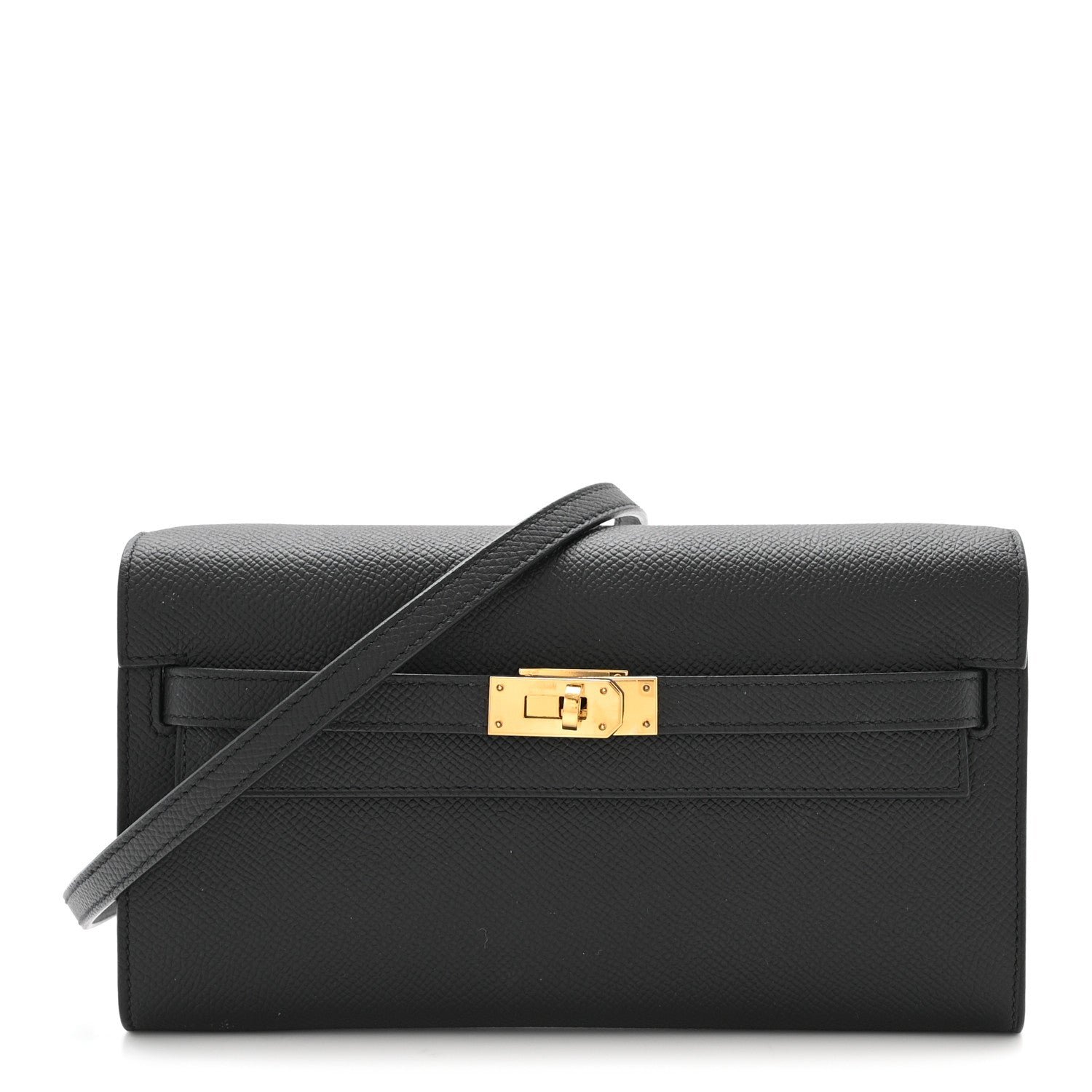 Hermes Epsom Kelly Wallet To Go Black