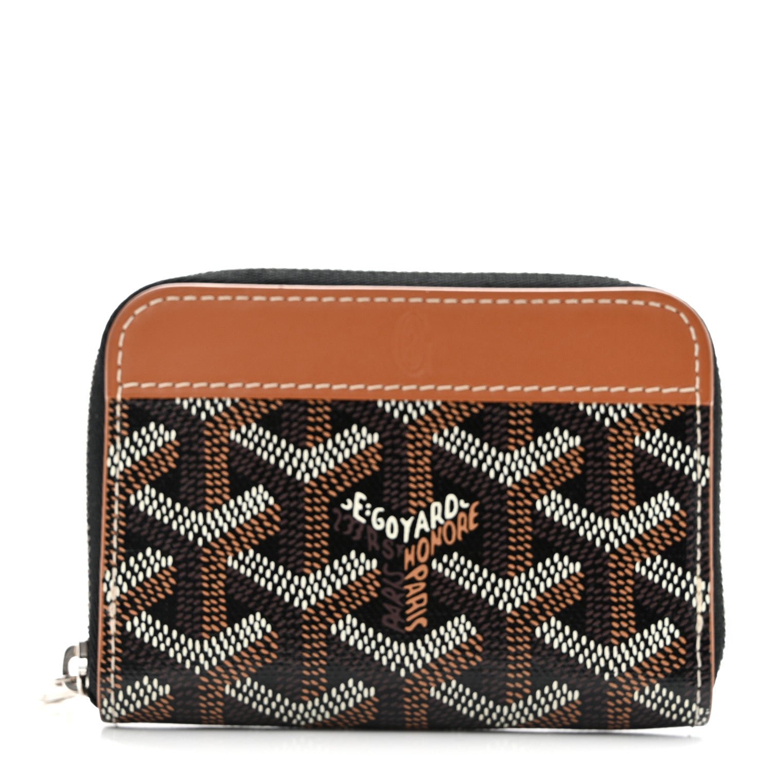 Goyard Goyardine Matignon PM Wallet Black Gold