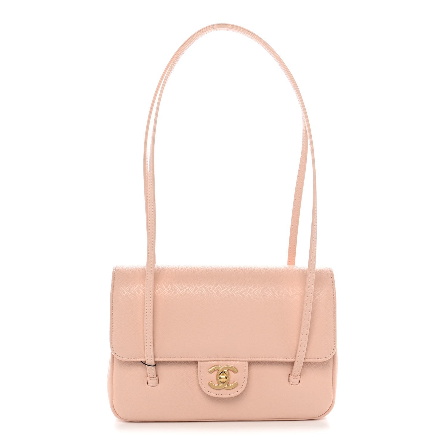 Chanel Shiny Caviar Preppy Coco Small Flap Light Pink