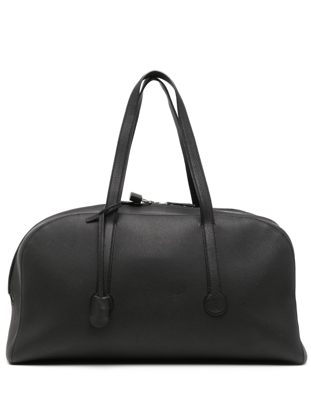 The Row Gio Duffle Full-Grain Leather Weekend Bag