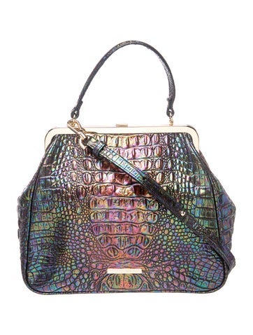 Brahmin Crocodile Top Handle Bag