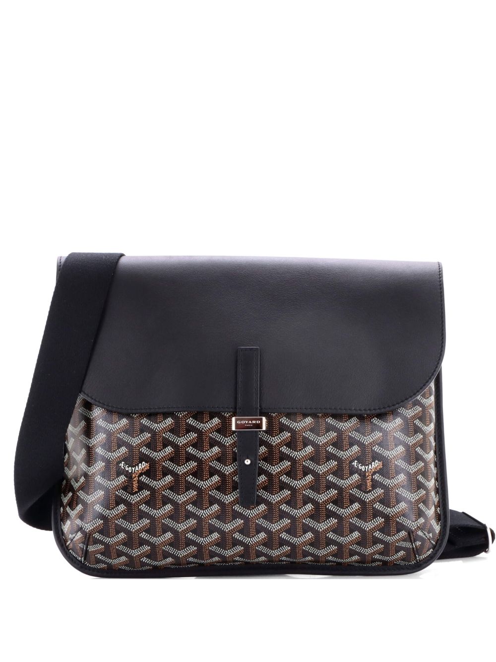 Coursier Messenger Bag Coated Canvas and Leather crossbody bag