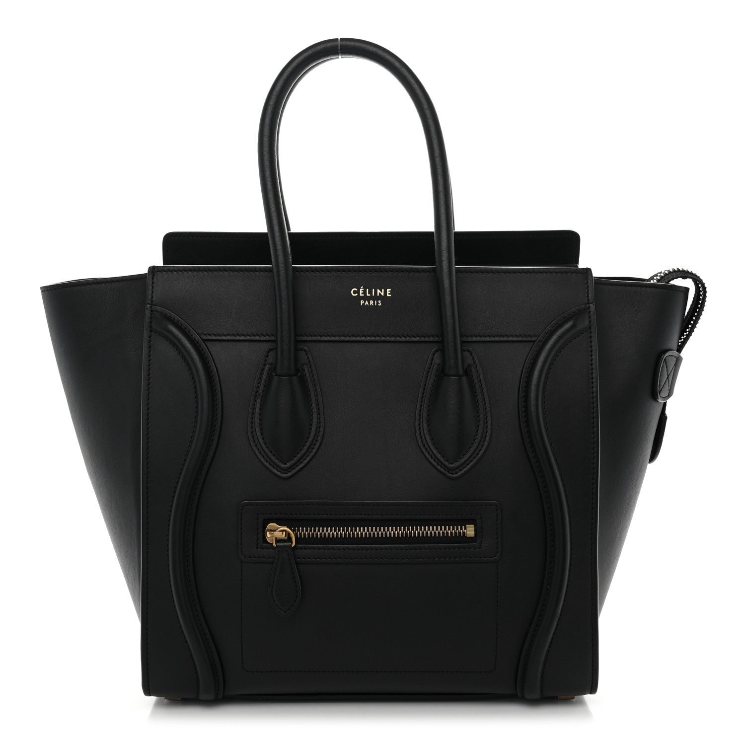 Celine Smooth Calfskin Micro Luggage Black
