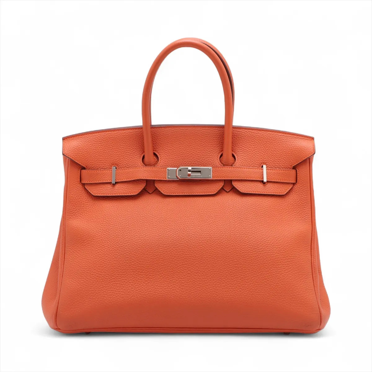 Hermès Birkin 35 Le Tournay Togo Feu Silver Metal Fittings