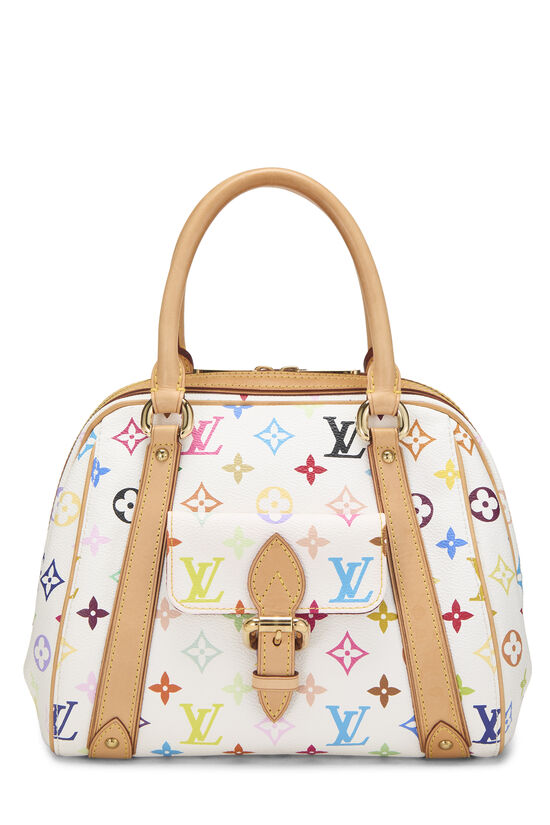 Louis Vuitton Takashi Murakami x Louis Vuitton White Monogram Multicolore Priscilla