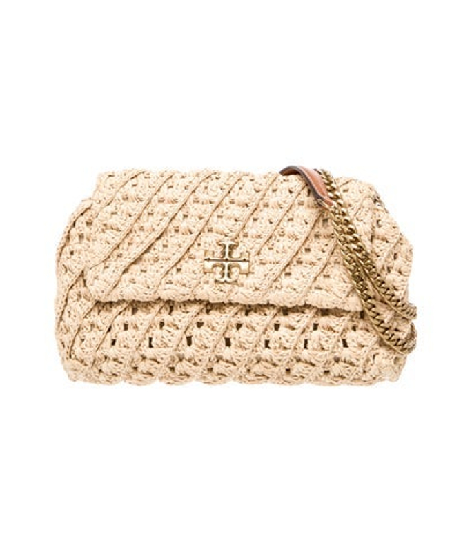 Tory Burch Burch Raffia Shoulder Bag