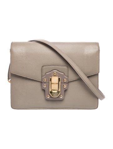 Dolce & Gabbana Embossed Leather Crossbody Bag