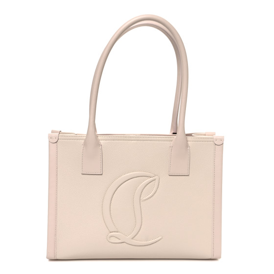 Christian Louboutin Calfskin Empire Small By My Side Tote Leche